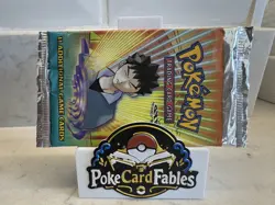 Pokemon WOTC Gym Heroes Unlimited Booster Pack Brock Art Sealed UK Seller TCG - Image 2