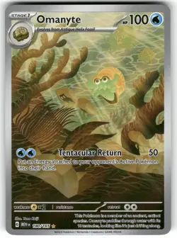 Omanyte 180/165 Illustration Rare 151 Pokemon Holo Near Mint - Image 1