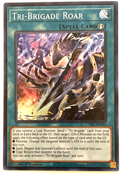 YuGiOh! Tri-Brigade Roar CYAC-EN053 1st Edition Ultra/Super Rare - Image 1