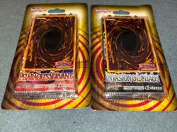 Yugioh Pharaoh's Servant & Invasion of Chaos 3 Packs Blister New - Image 1