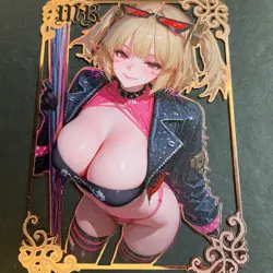 Goddess Story Gold METAL Card - Maiden Party - Serial Number #/100! Anime Girl - Image 1