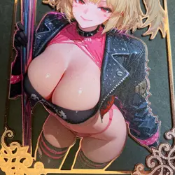 Goddess Story Gold METAL Card - Maiden Party - Serial Number #/100! Anime Girl - Image 3