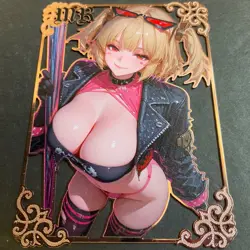 Goddess Story Gold METAL Card - Maiden Party - Serial Number #/100! Anime Girl - Image 4