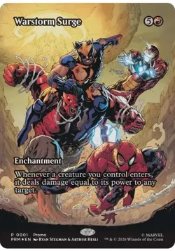 Warstorm Surge Magic The Gathering Exclusive Promo Card Sealed NEW Marvel P0001 - Image 1