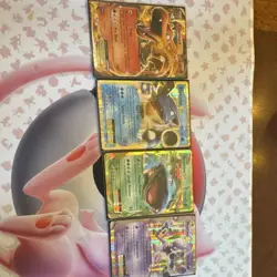 Pokemon TCG XY Evolutions Holo EX Lot 4 Cards Charizard Blastoise Mewtwo - Image 1