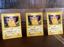 Lot of 5 Pikachu Pokemon Cards Base Set Style 40 HP NM/LP Bundle - Image 3