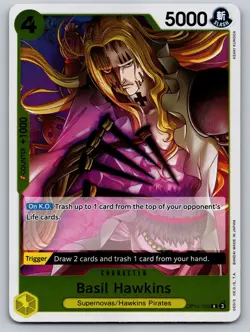 OP10-109 Basil Hawkins English R One Piece TCG Card Game - Image 1