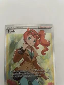 Pokemon TCG Sonia Rebel Clash 192/192 Holo Full Art Ultra Rare Card LP - Image 2