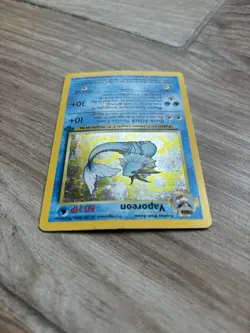1999 WOTC VTG Pokemon Trading Card Vaporeon Rare Holo 12/64 Jungle Set - Image 2