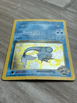 1999 WOTC VTG Pokemon Trading Card Vaporeon Rare Holo 12/64 Jungle Set - Image 5