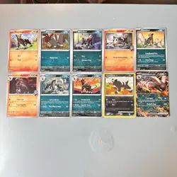 Houndour & Houndoom EX Pokemon TCG Mixed Lot 10 ENG Regular Cards Holo/Nonholo - Image 1