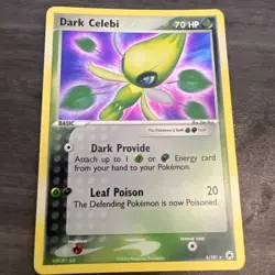 Dark Celebi 4/101 Hidden Legends Holo Rare Vintage Pokemon Card - Image 2