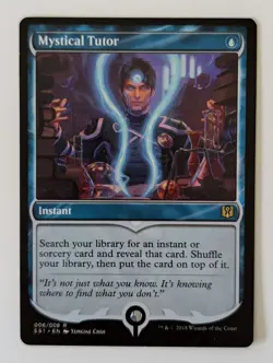 Mystical Tutor Jace Signature Spellbook MTG Magic the Gathering Card NM Mint SS1 - Image 1