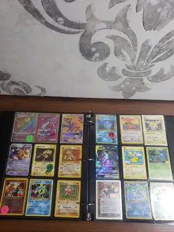 Full Binder 117 Card Collection Lot of Pokemon Cards Ex V Base Set Vintage More - Image 1
