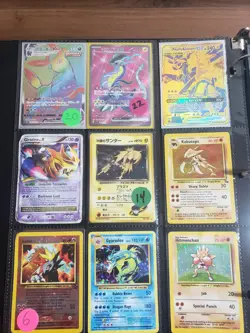 Full Binder 117 Card Collection Lot of Pokemon Cards Ex V Base Set Vintage More - Image 2