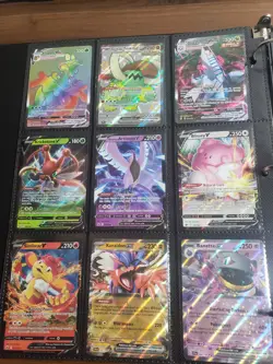Full Binder 117 Card Collection Lot of Pokemon Cards Ex V Base Set Vintage More - Image 4