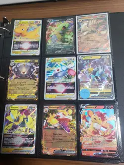 Full Binder 117 Card Collection Lot of Pokemon Cards Ex V Base Set Vintage More - Image 5