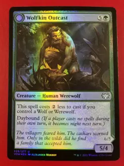 1x Wolfkin Outcast | FOIL | Innistrad Crimson Vow | MTG Magic Cards - Image 1
