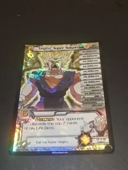 DBZ Vegito Super Saiyan Level 2 ULTRA RARE Card TCG #125 Dragon Ball Z Ungraded - Image 2