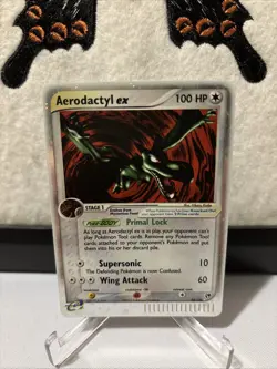 Pokemon TCG Aerodactyl ex 94/100 Sandstorm 2003 Ultra Rare Holo Card English - Image 1