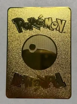 Pokemon Card Mew VMAX D54/172 Gold Metal Card - Carta In Metallo Fanmade TCG - Image 2