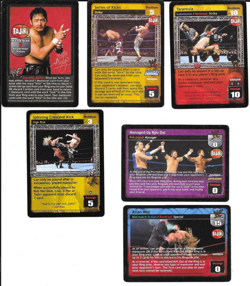WWE RAW DEAL - 6 Tajiri Cards *FREE SHIPPING* RARE - Image 1