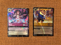 Disney Lorcana Fabled Beast and Belle Disneyland Promo Cards 2025 - Image 1