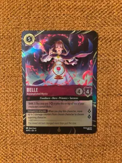 Disney Lorcana Fabled Beast and Belle Disneyland Promo Cards 2025 - Image 5