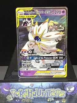 Pokemon Card Solgaleo & Lunala GX 75/236 Tag Team Cosmic Eclipse Near Mint - Image 1