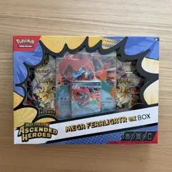 Pokemon TCG Mega Evolution - Ascended Heroes Mega Feraligatr + Meganium EX Boxes - Image 1