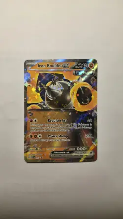 Pokemon TCG Iron Boulder EX SVP 147 Black Star Promo Ultra Rare Card NM - Image 1
