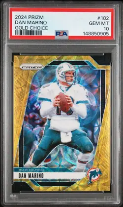 2024 Panini Prizm DAN MARINO GOLD CHOICE PRIZM /10 PSA 10 POP 1 - Image 1