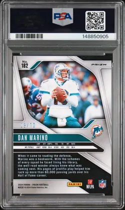 2024 Panini Prizm DAN MARINO GOLD CHOICE PRIZM /10 PSA 10 POP 1 - Image 2