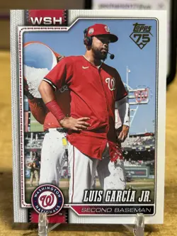 2026 Topps Series 2 - Luis Garcia Jr. #364 - Golden Mirror Image Variation SP - Image 1