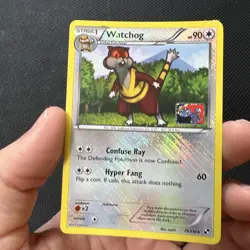 Watchog 79/114 Black & White Base Set Crosshatch League Promo Pokemon Card - Image 1