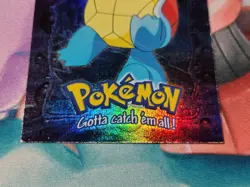 Topps Pokemon Stage 1 #07 Squirtle Hologram Rainbow E7/12 English 1999 - Image 3