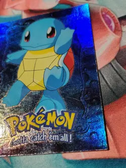 Topps Pokemon Stage 1 #07 Squirtle Hologram Rainbow E7/12 English 1999 - Image 5