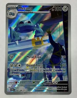 Pokemon TCG Metang 94/86 Illustration Rare ME04: Chaos Rising NM - Image 1