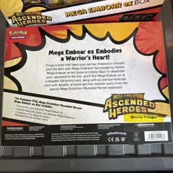 X2 Pokemon Mega Emboar EX Box Mega Evolution: Ascended Heroes Promo English - Image 3