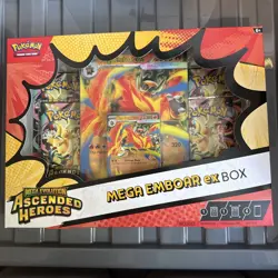 X2 Pokemon Mega Emboar EX Box Mega Evolution: Ascended Heroes Promo English - Image 5