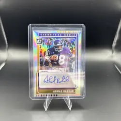2025 NFL Donruss Optic Ahmad Rashad “Signature Series” Holo Auto #SSH-AR Vikings - Image 1