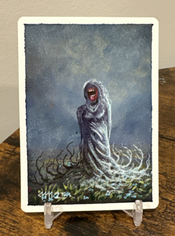 MTG The Dark Banshee Artist Proof Signed Jesper Myrfors Painted Back Mouth Lady - Image 1