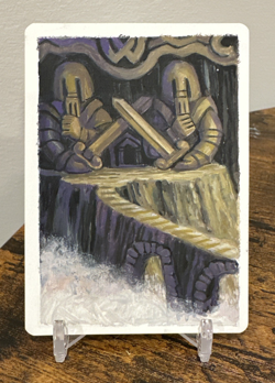 Dwarven Hold MTG Fallen Empires Signed Artist Proof Pat Morrissey LOTR style - Image 1