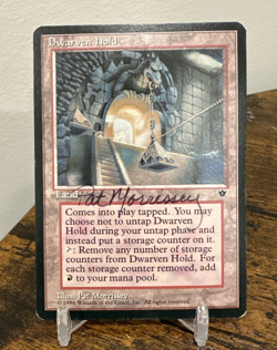 Dwarven Hold MTG Fallen Empires Signed Artist Proof Pat Morrissey LOTR style - Image 2