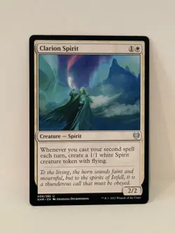 Clarion Spirit #6 Uncommon Kaldheim Magic: The Gathering (LP) MTG - Image 1