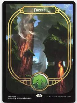 Forest (Full Art) 96 Near Mint Unsanctioned Land Magic: The Gathering - Image 1