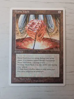 Mana Vault - 4th Edition 1995 - NM / Near Mint - Vintage MTG - Exceptional Cente - Image 1