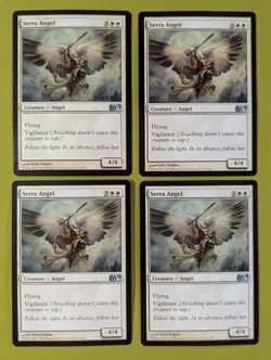 Serra Angel x4 Magic 2012 M12 4x Playset Magic the Gathering MTG - Image 1