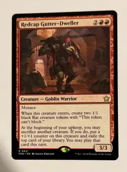 x1 Redcap Gutter-Dweller R MTG Foundations M/NM, English - Image 1
