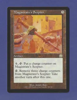 1999 Magic the Gathering - Magistrate's Scepter - Mercadian Masques MTG - Image 1
